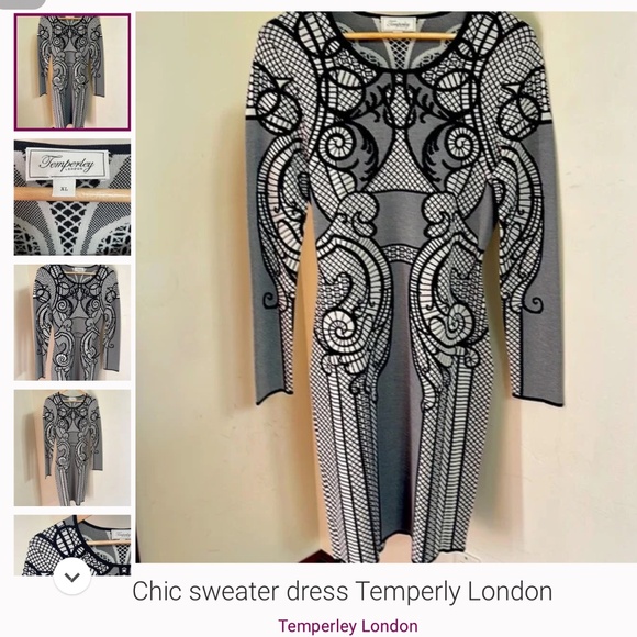 Temperly London sweater dress - Picture 2 of 5